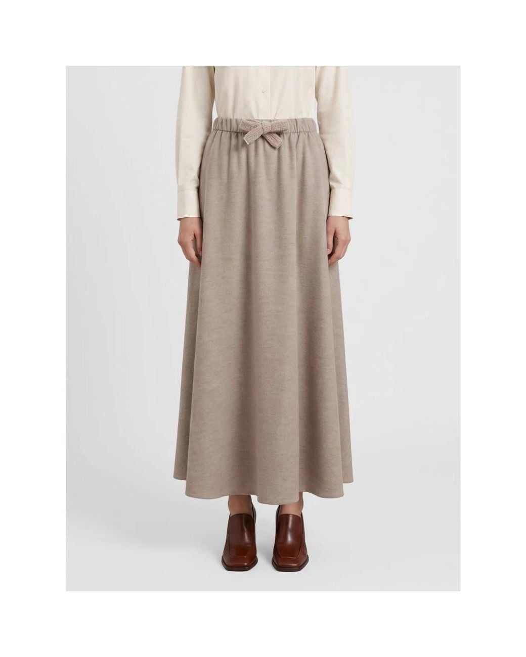 Maxi Skirts Herno en coloris Brown