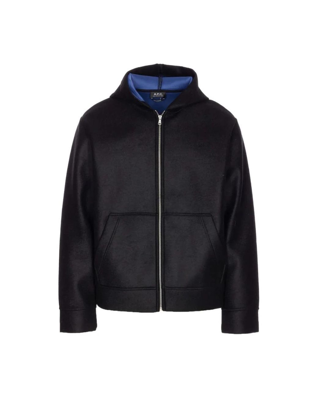 A.P.C. Black Zip-Throughs for men