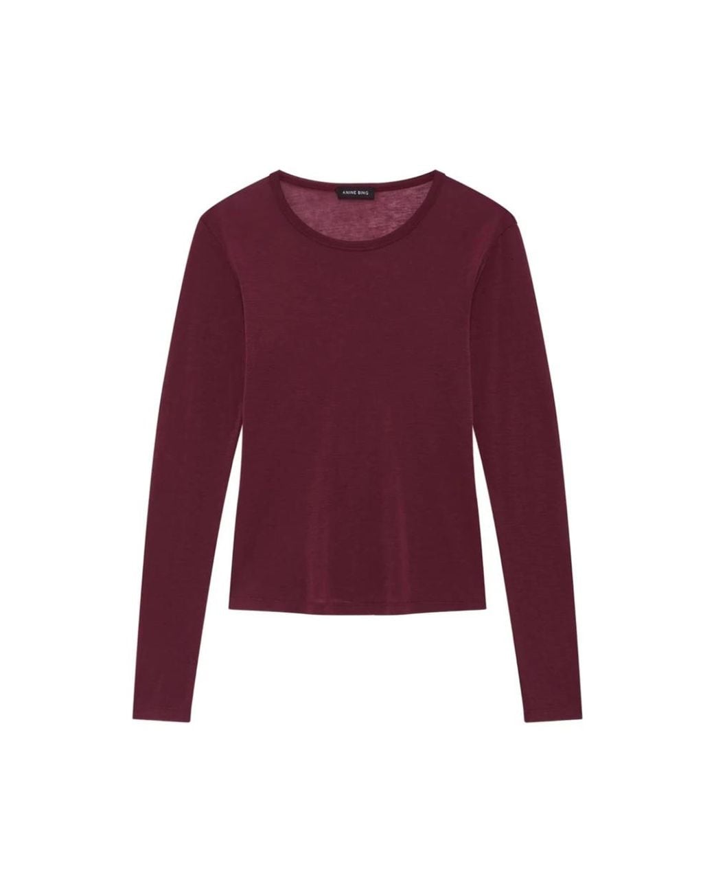 Anine Bing Purple Round-Neck Knitwear