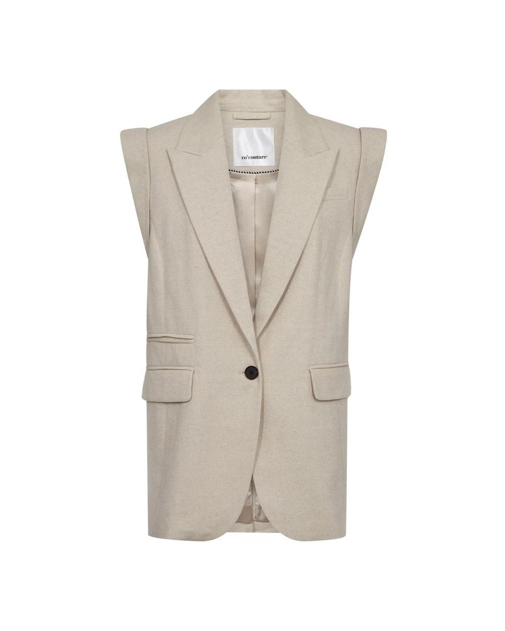 co'couture Jassen ,Vests in het Natural
