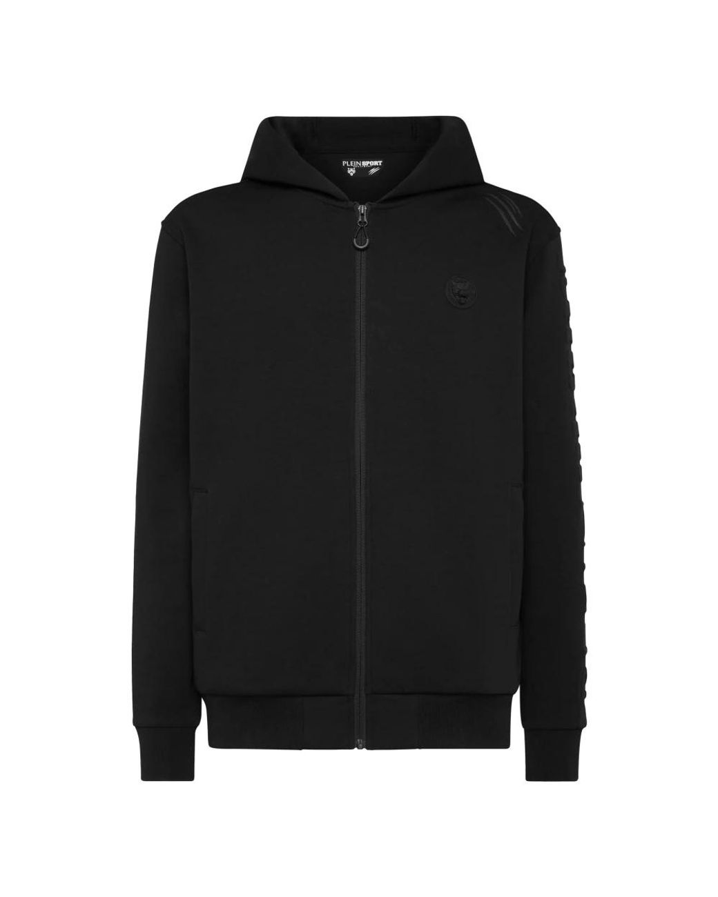 Philipp Plein Fitness ,Zwart ,Katoen Hoodie Sweatshirt in het Black voor heren