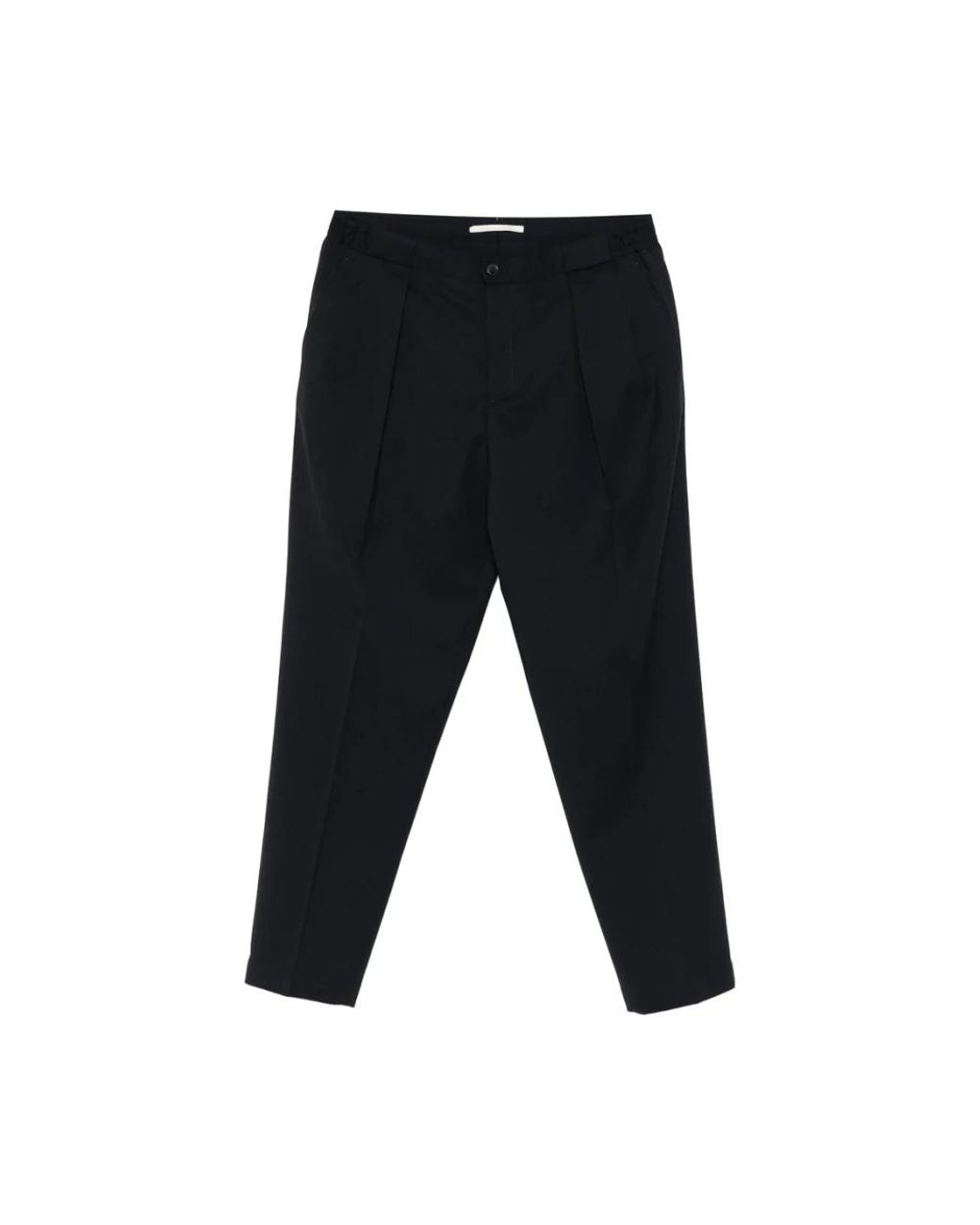 BRIGLIA Black Slim-Fit Trousers for men