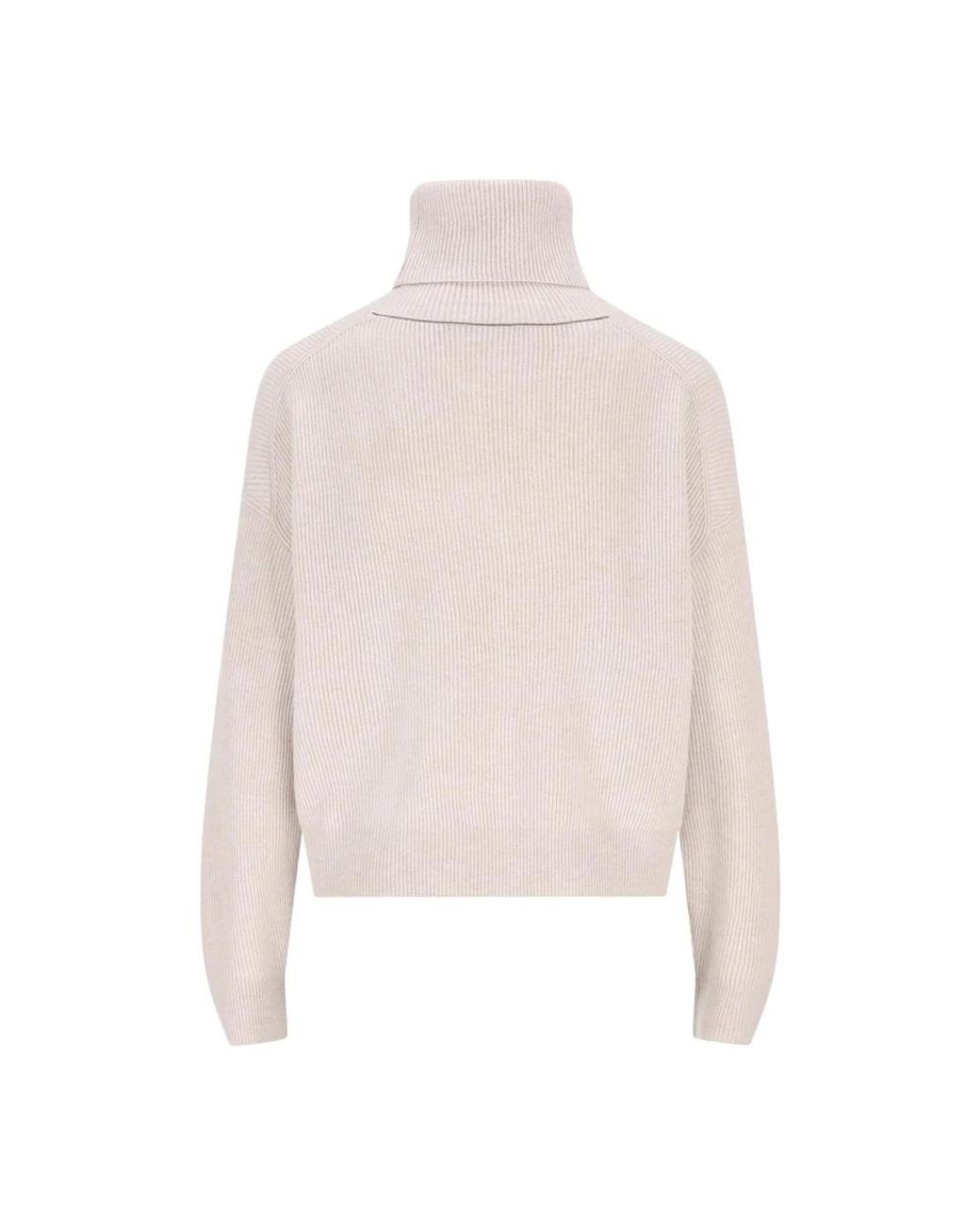 Brunello Cucinelli White Turtlenecks