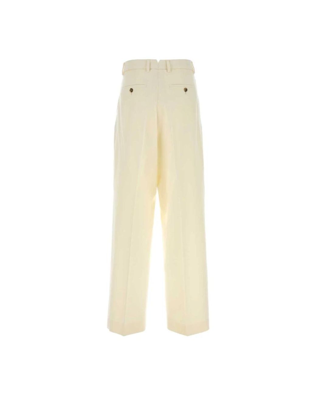 AMI Natural Straight Trousers