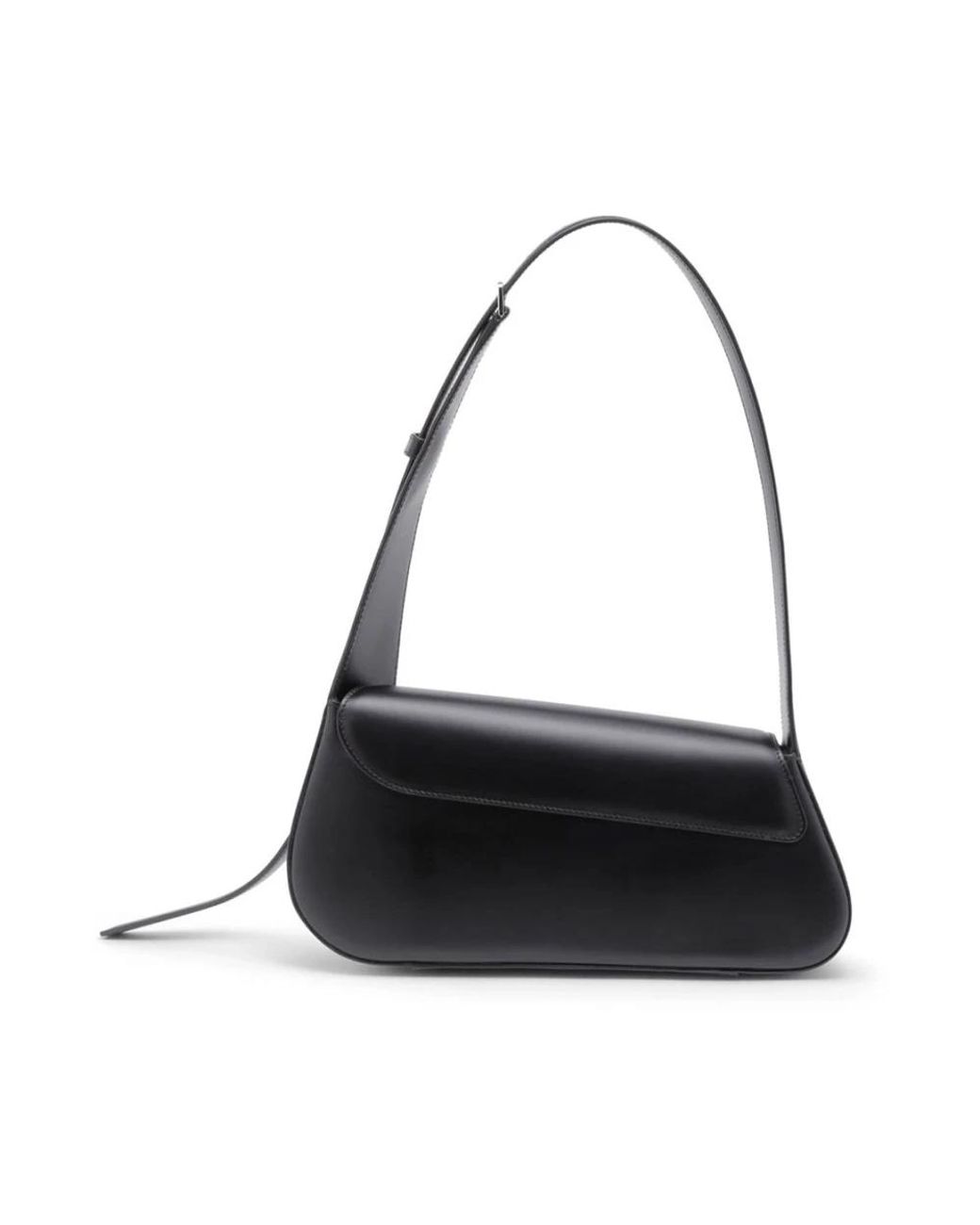 Santoni Black Leather Thepluto Bag