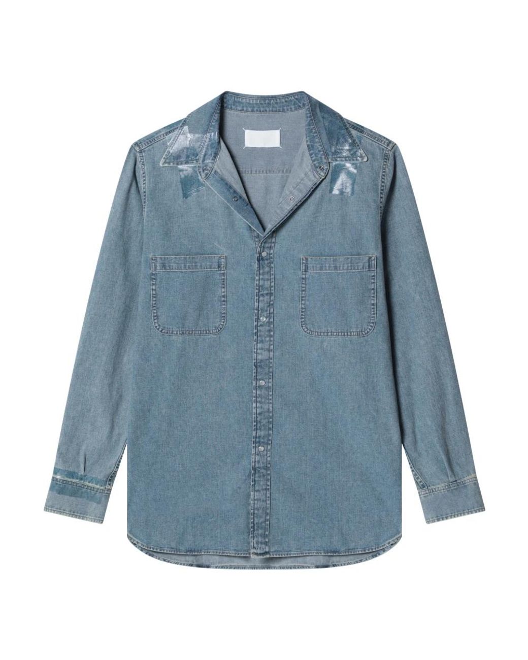 Maison Margiela Blue Denim Shirts for men