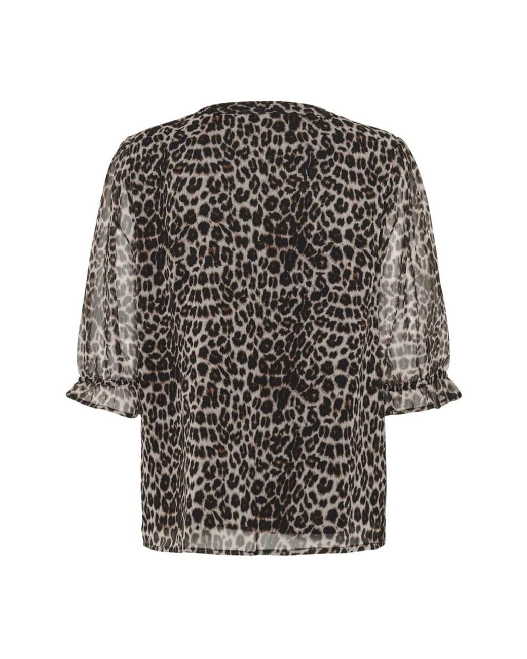 Blouses Cream de color Black