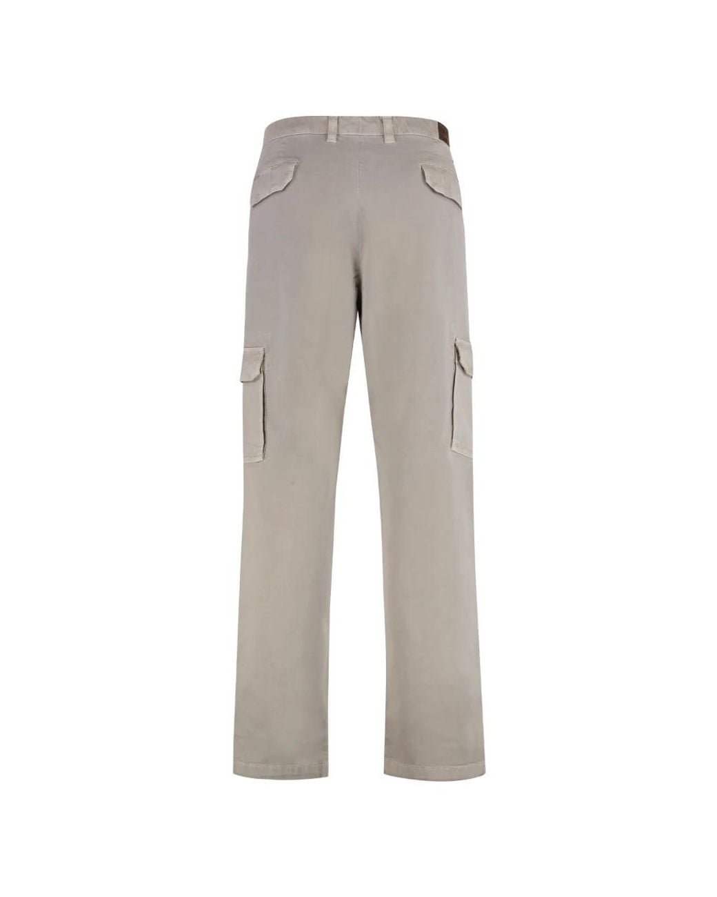 Moorer Gray Straight Trousers for men