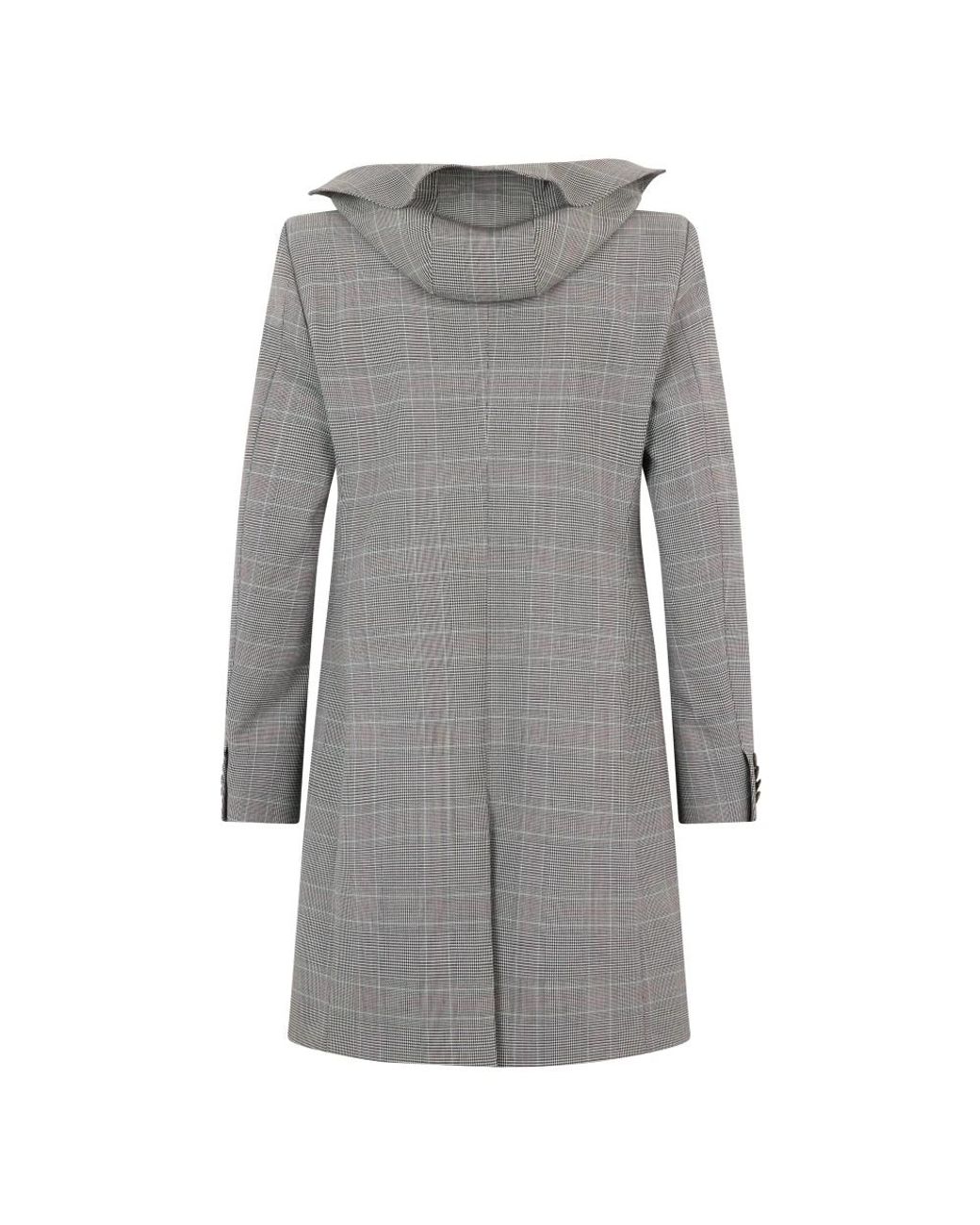 Moschino Gray Double-Breasted Coats for men