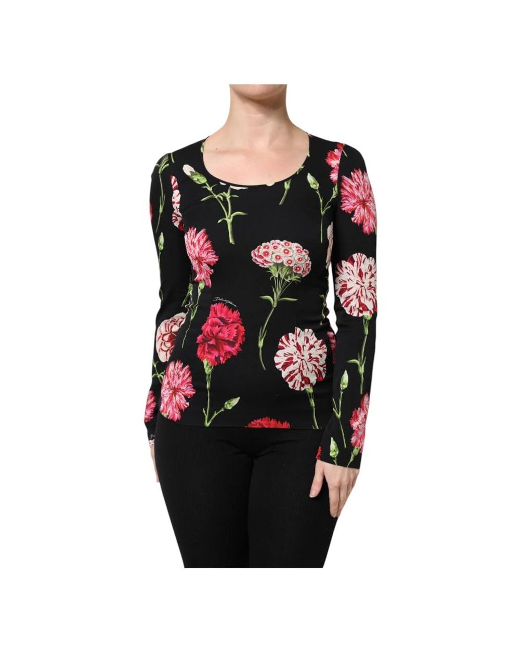 Dolce & Gabbana Black Long Sleeve T-Shirts