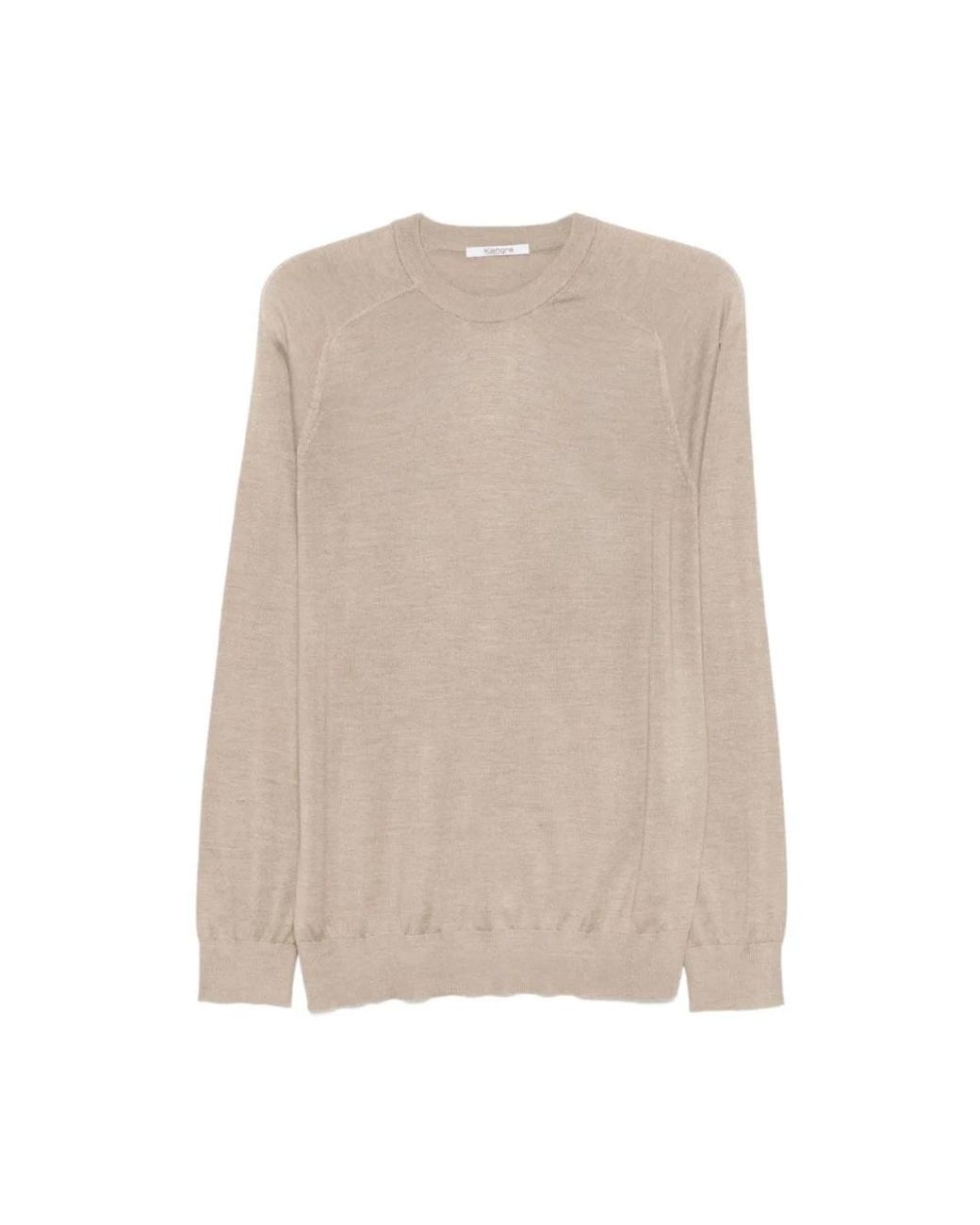Kangra Natural Round-Neck Knitwear for men