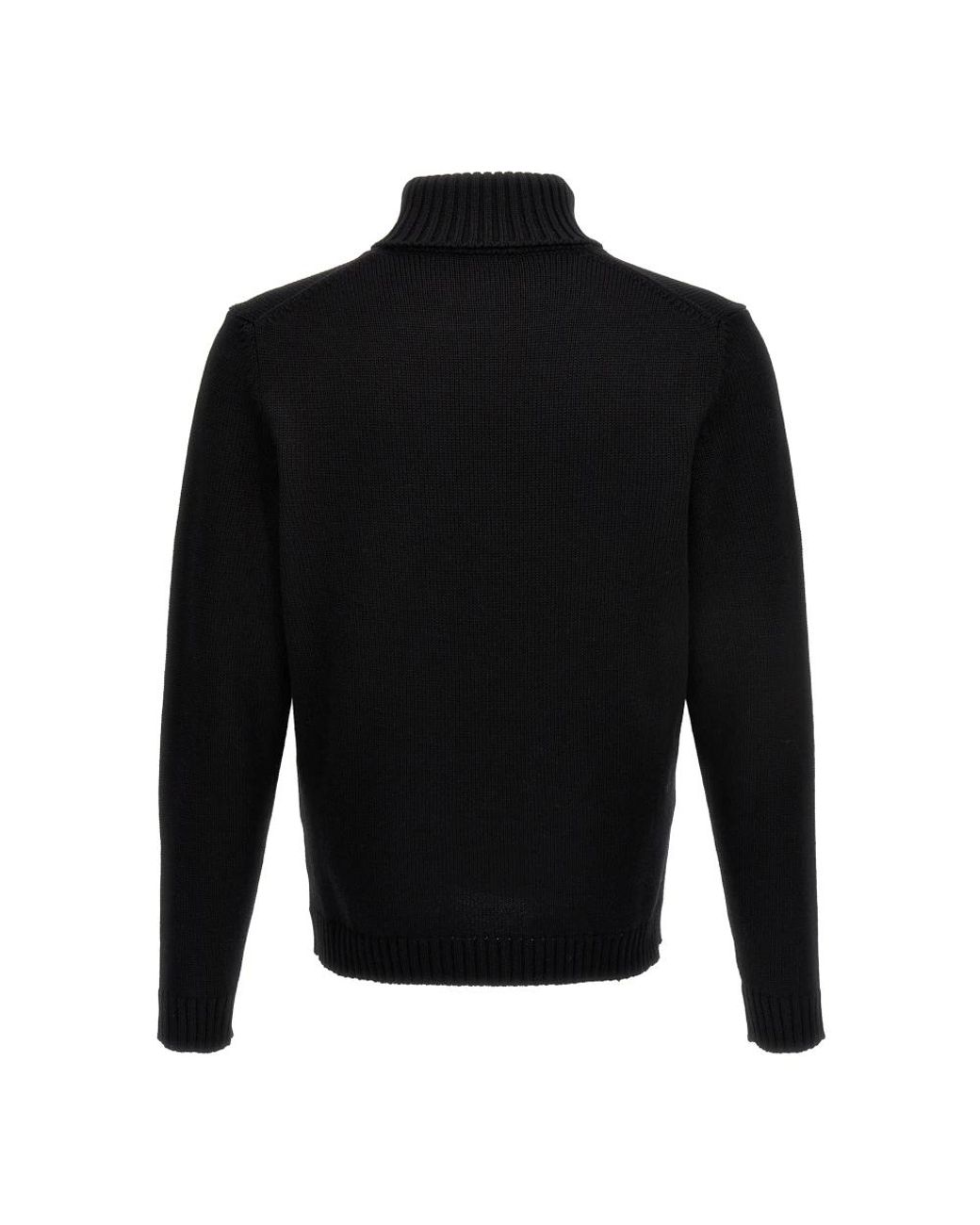 Zanone Rollkragenpullover in Black für Herren