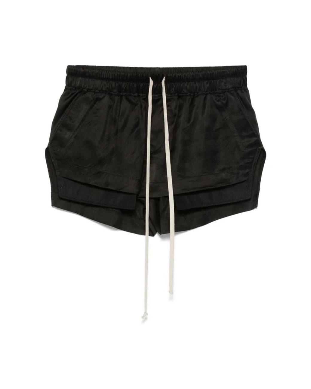 Rick Owens Black Short Shorts