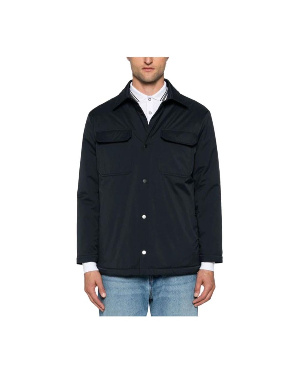 Kiton Jassen ,Blauw ,Polyester Polyester Jas Modern Style in het Blue voor heren