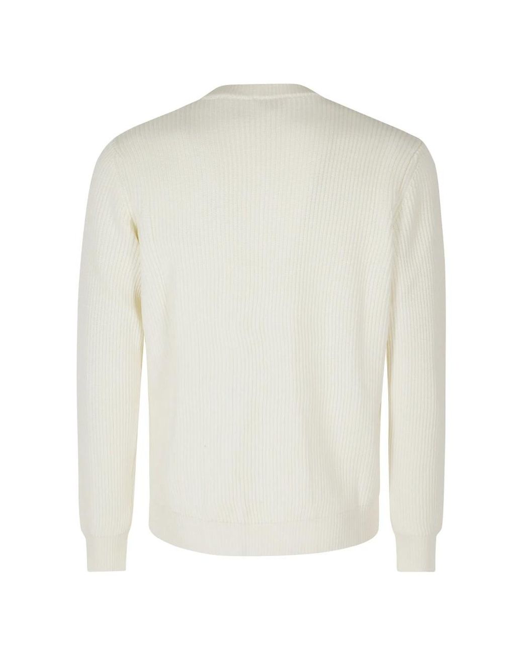 Roberto Collina White Round-Neck Knitwear for men