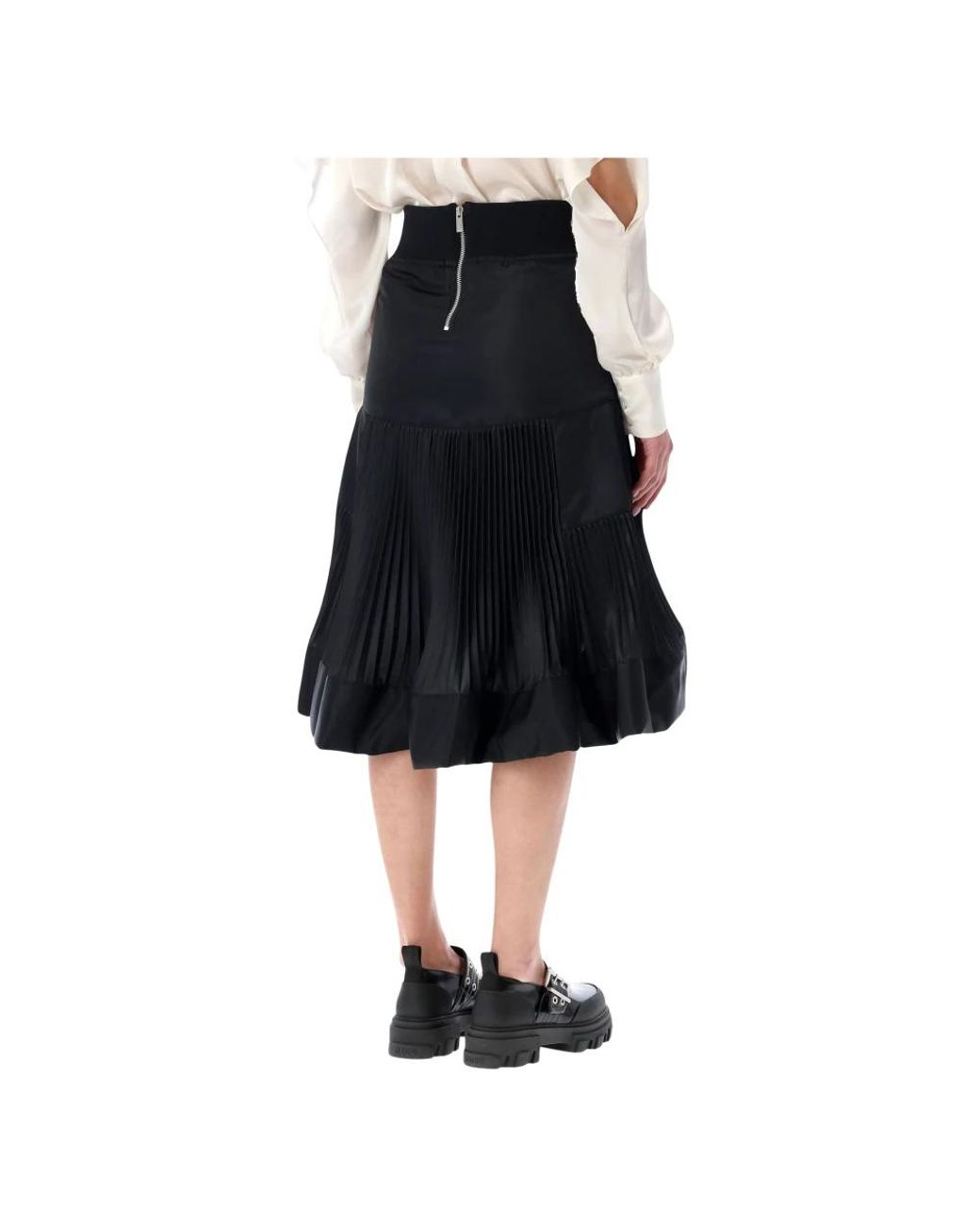 Sacai Black Midi Skirts