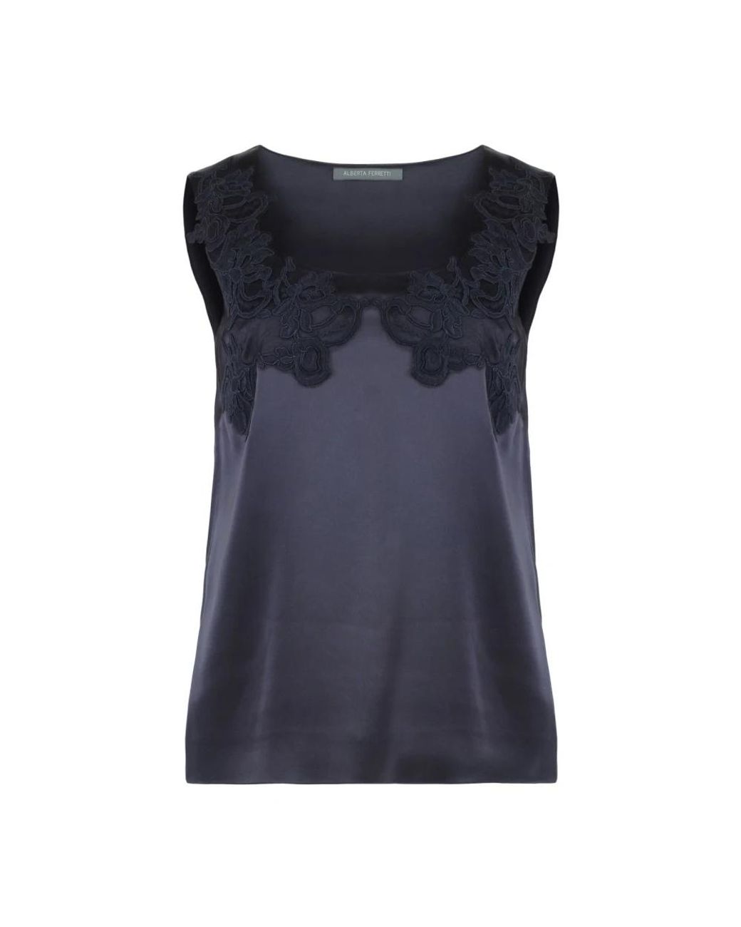 Alberta Ferretti Blue Sleeveless Tops