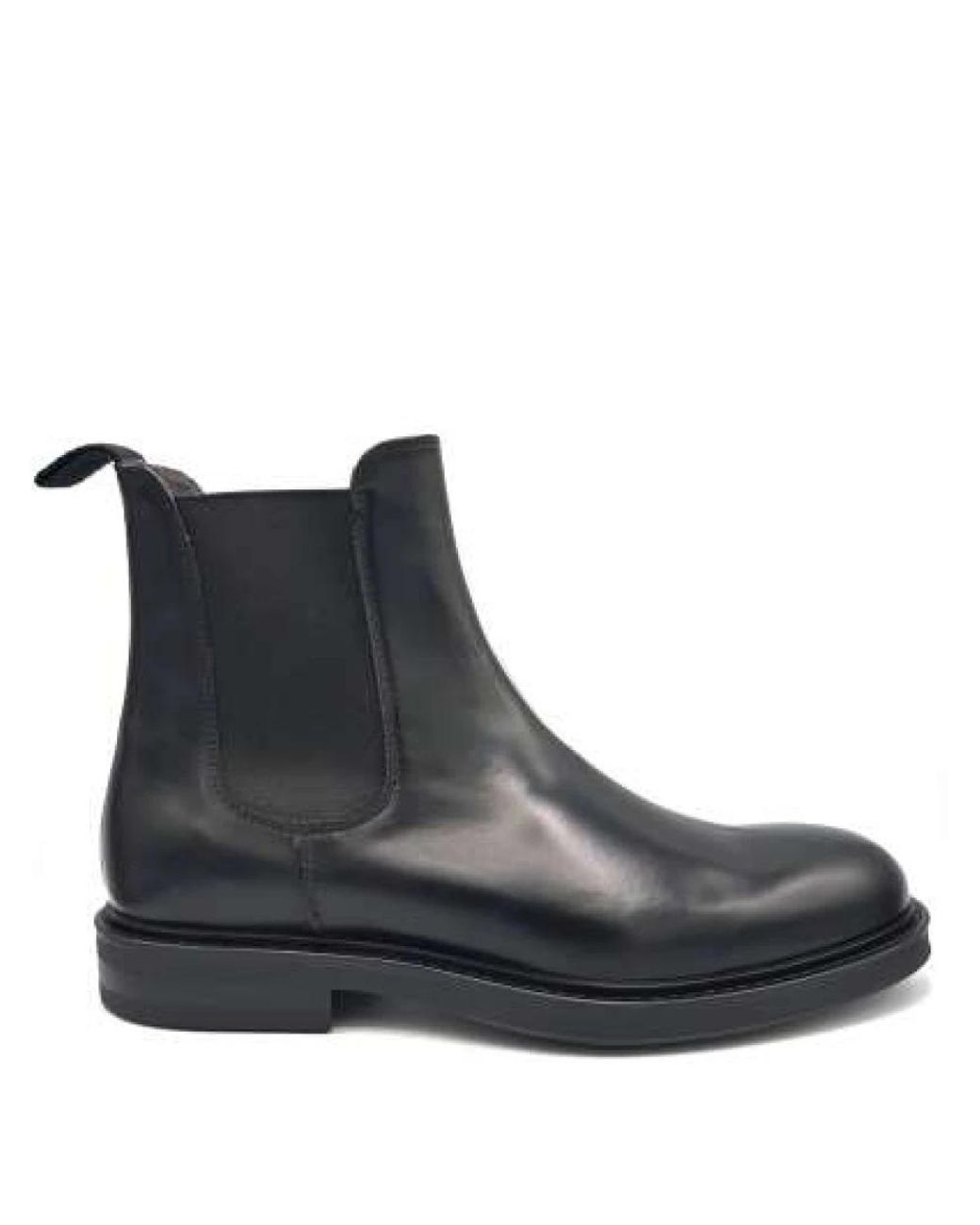 Green George Black Chelsea Boots for men