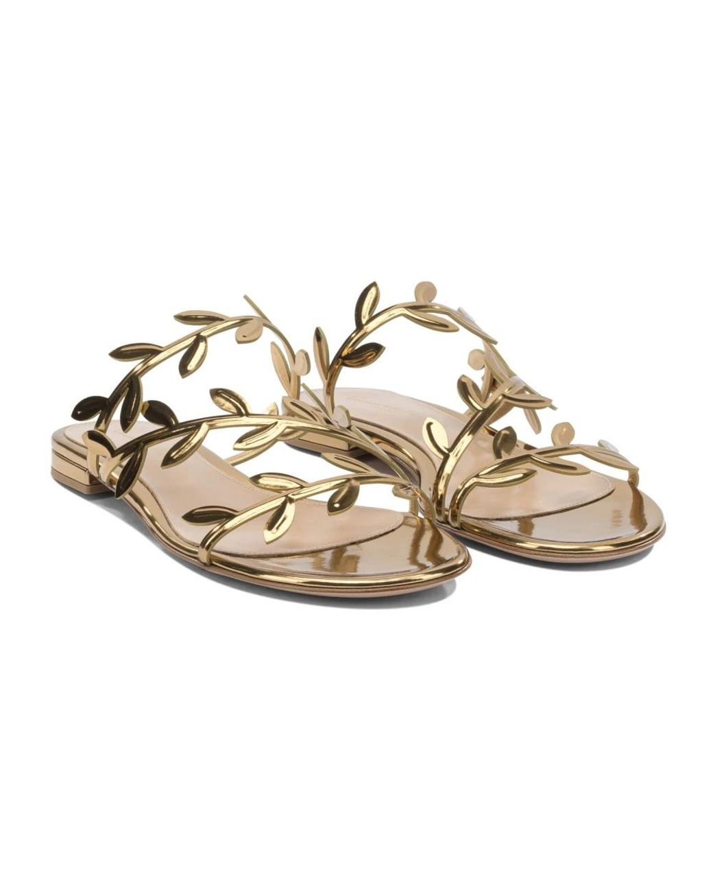 Gianvito Rossi Metallic Sliders