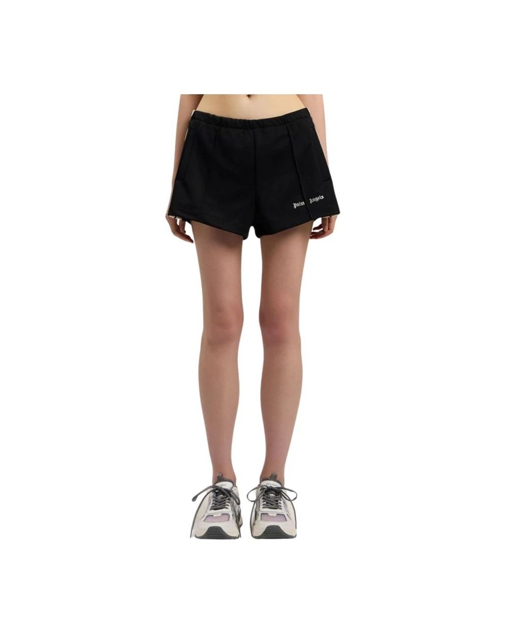 Palm Angels Black Short Shorts