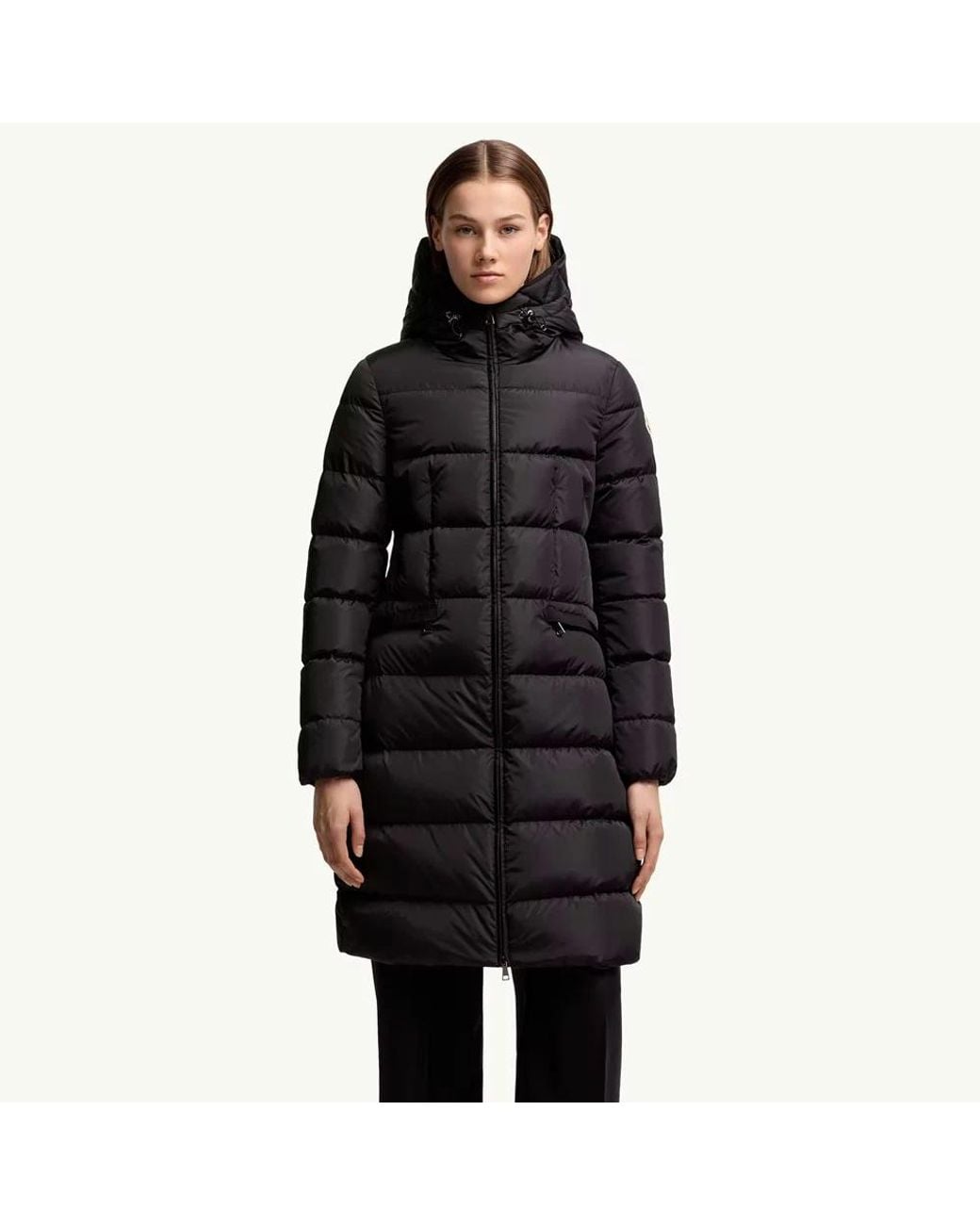 Down Coats di Moncler in Black