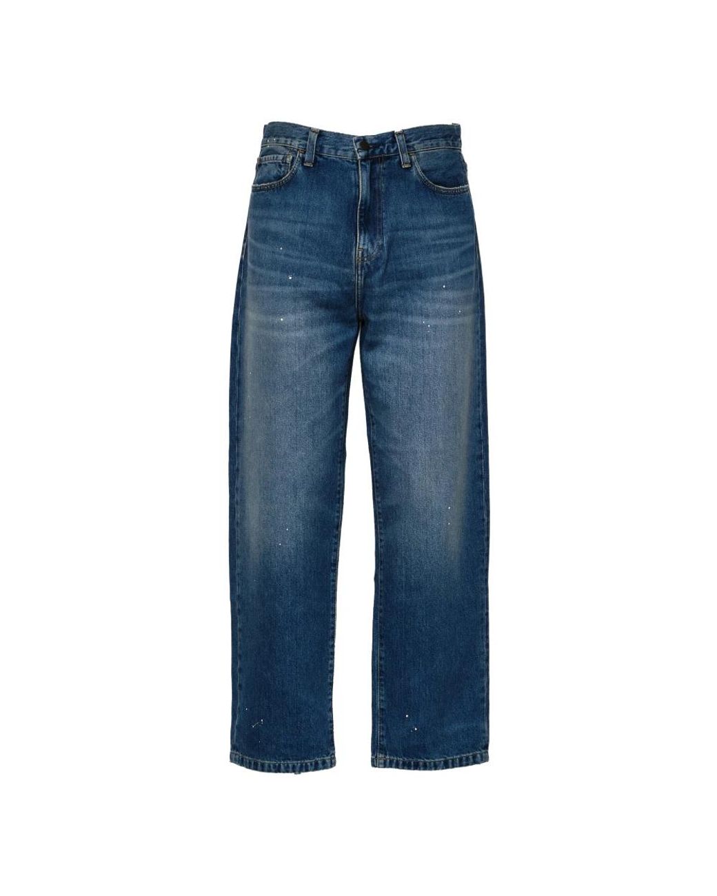 Carhartt Blue Straight Fit Jeans for men