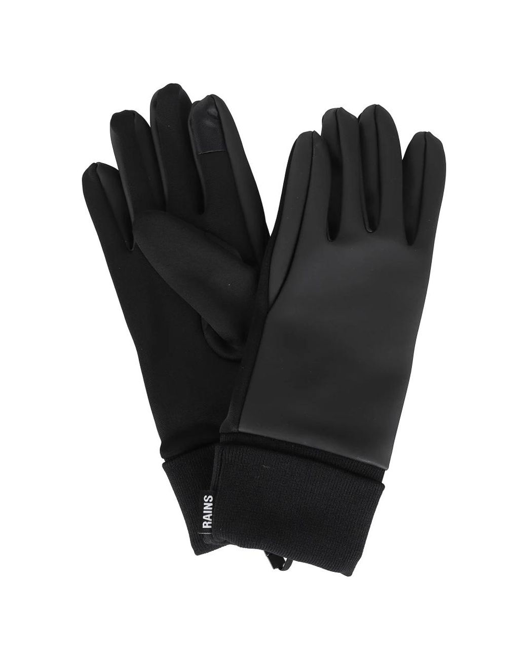 Rains Black Wasserdichte Touch-Handschuhe