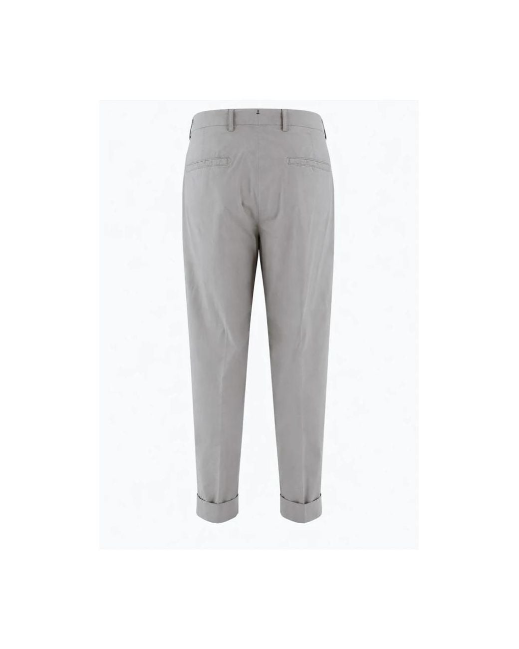 Cropped Trousers di BERWICK  1707 in Gray da Uomo