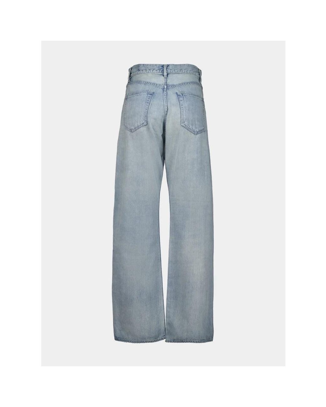 Auralee Blue Wide Jeans
