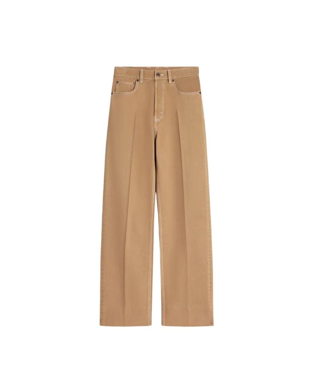 Céline Natural Wide Trousers