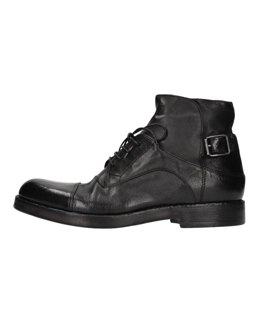 Hundred 100 Black Lace-Up Boots for men