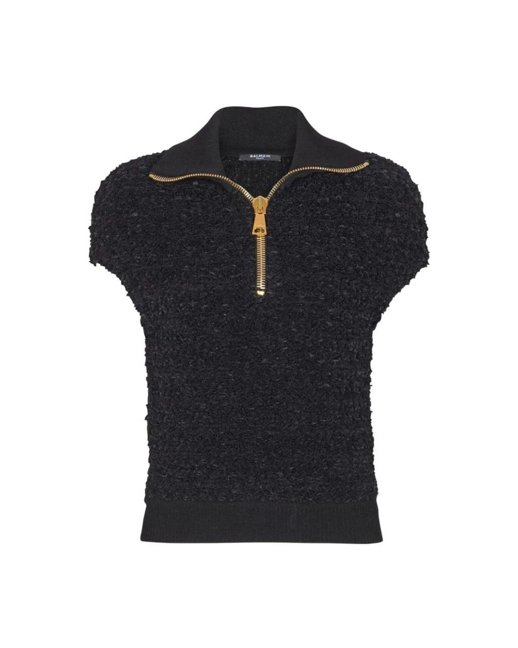 Balmain Tweed Top in het Black