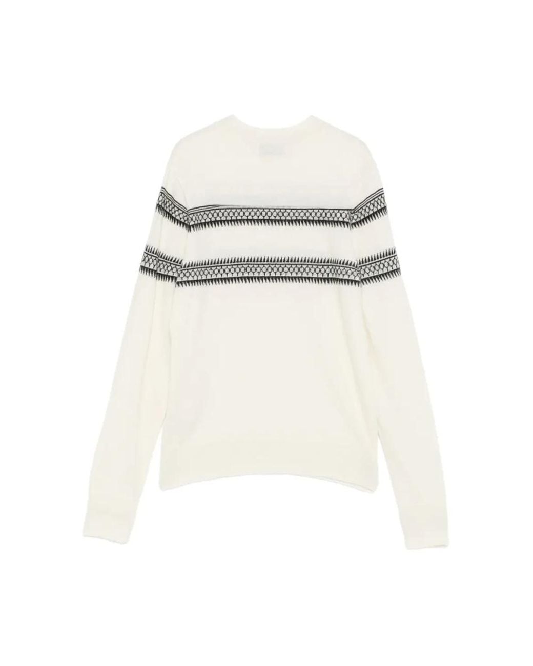 Dries Van Noten White Round-Neck Knitwear for men