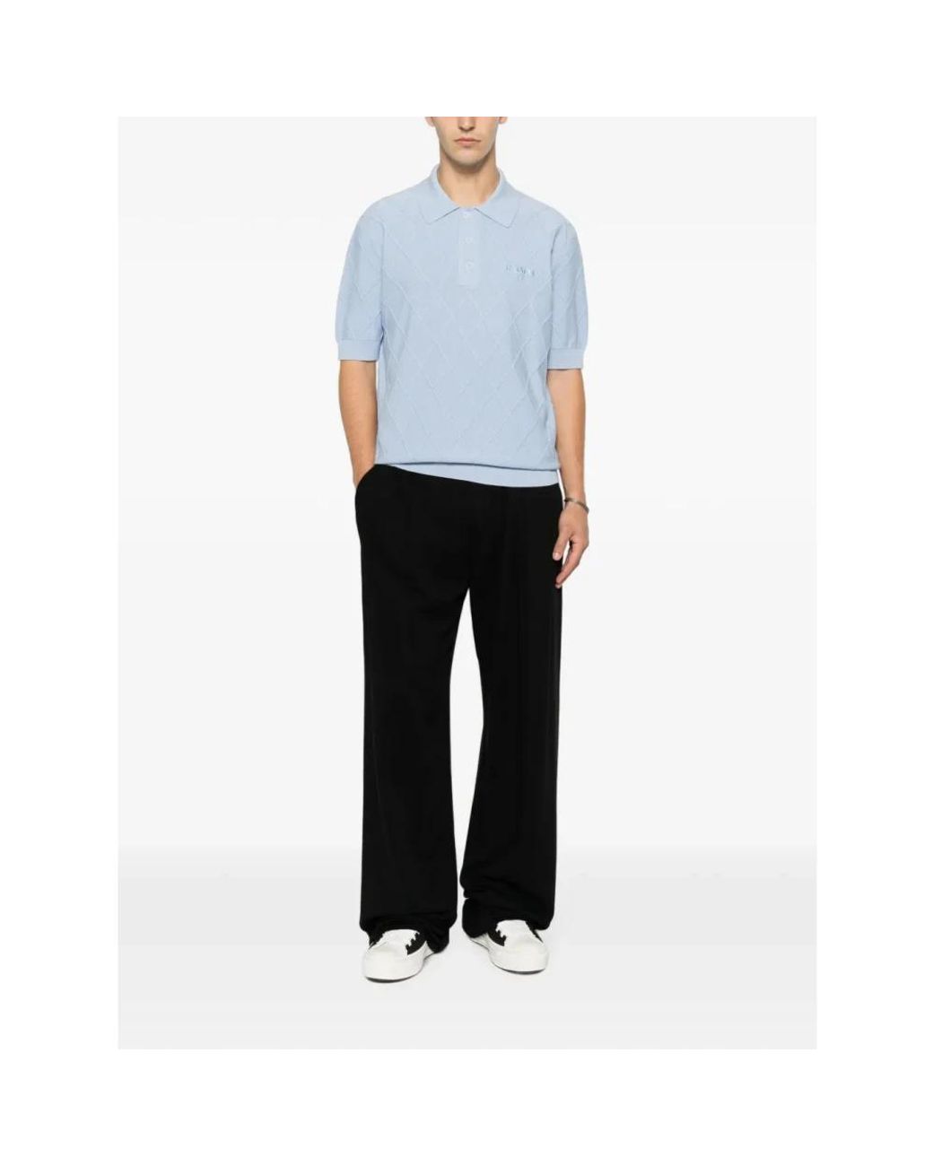 Balmain Blue Polo Shirts for men