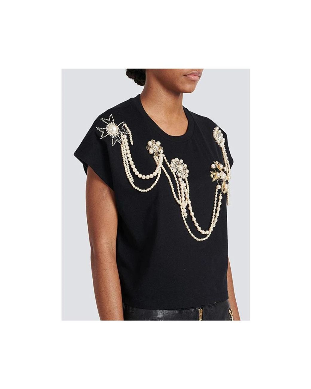 Balmain Black T-Shirts