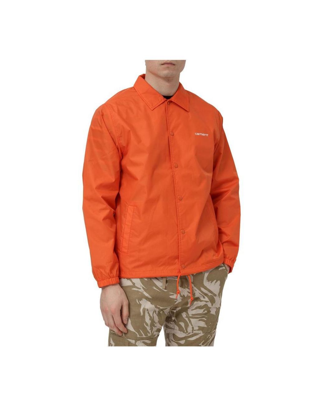 Script coach jacket Carhartt WIP pour homme en coloris Orange | Lyst