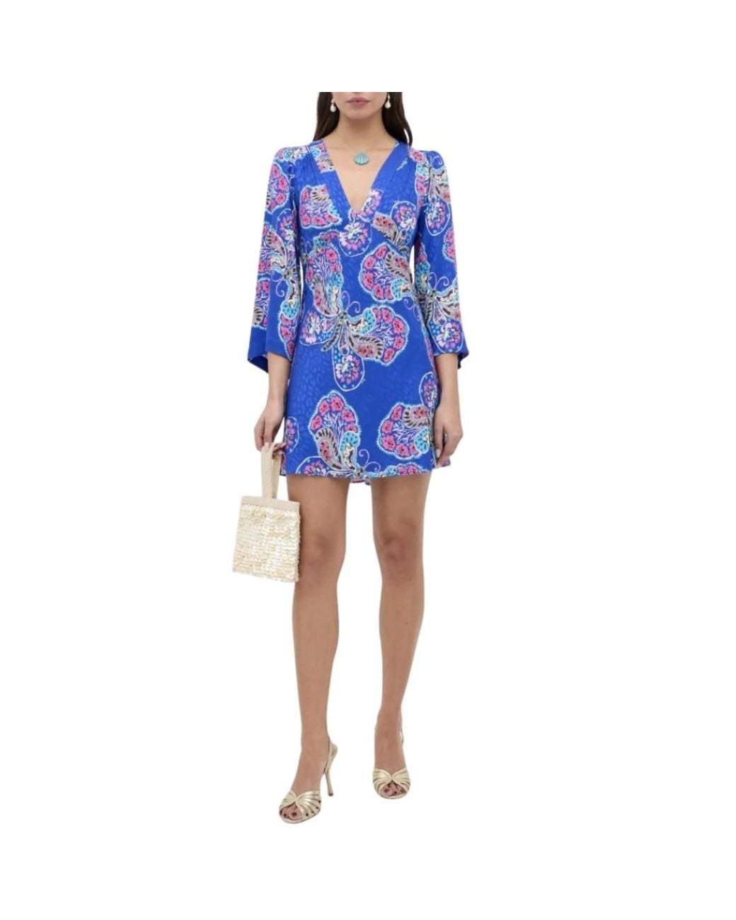 Rixo Blue Midi Dresses