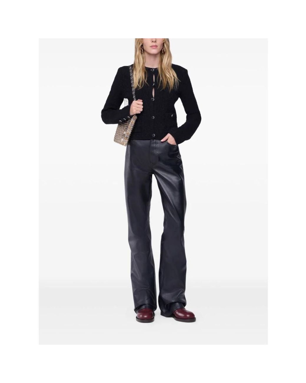Rabanne Black Straight Trousers