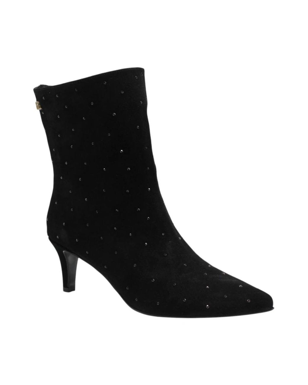 Babouche Black Enkellaars