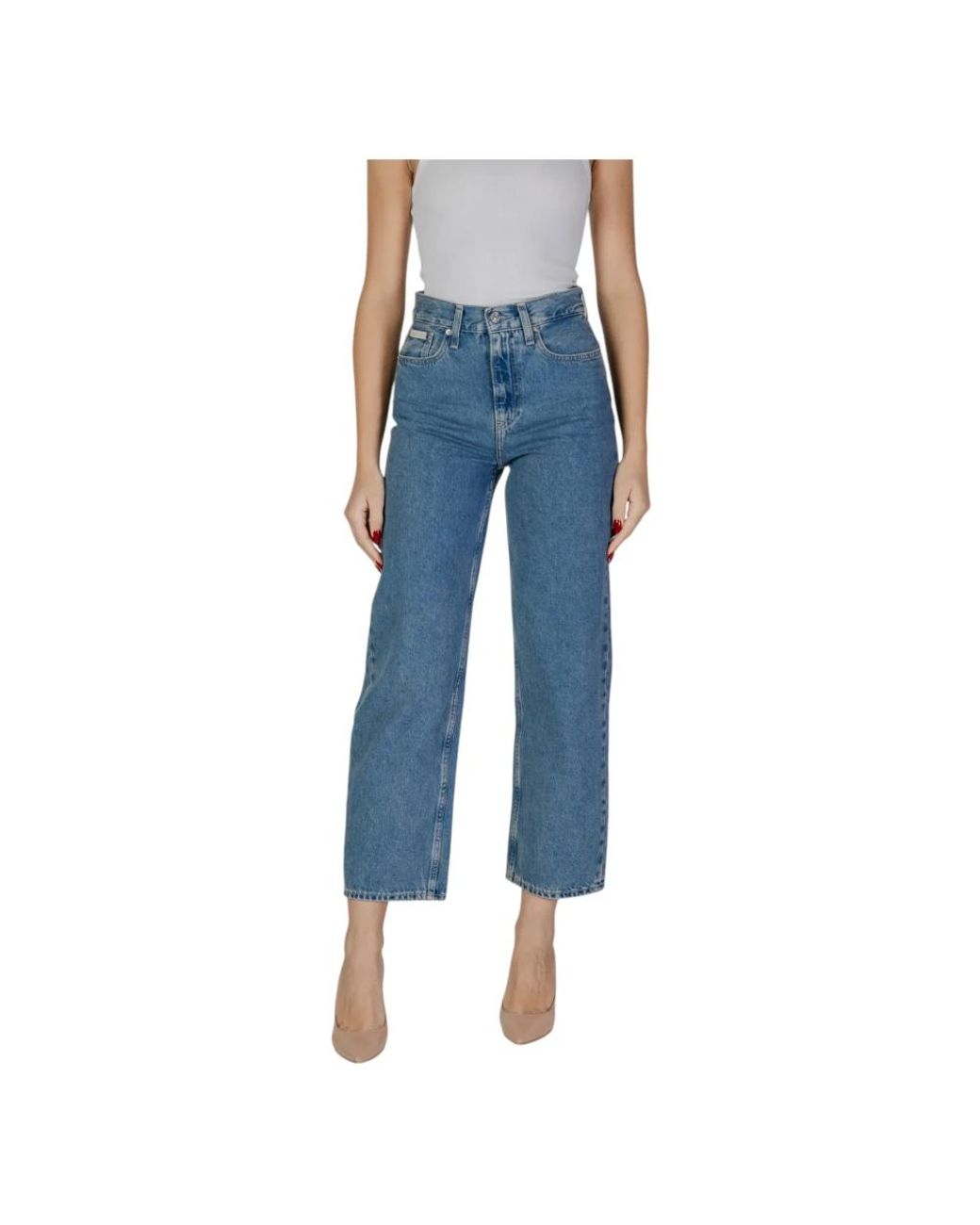 Calvin Klein Blue Straight Fit Jeans