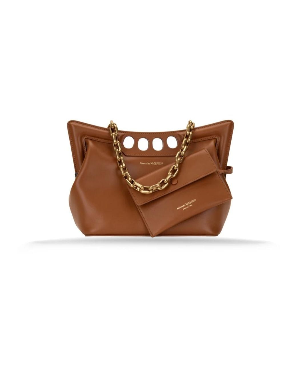McQueen Brown Shoulder Bag