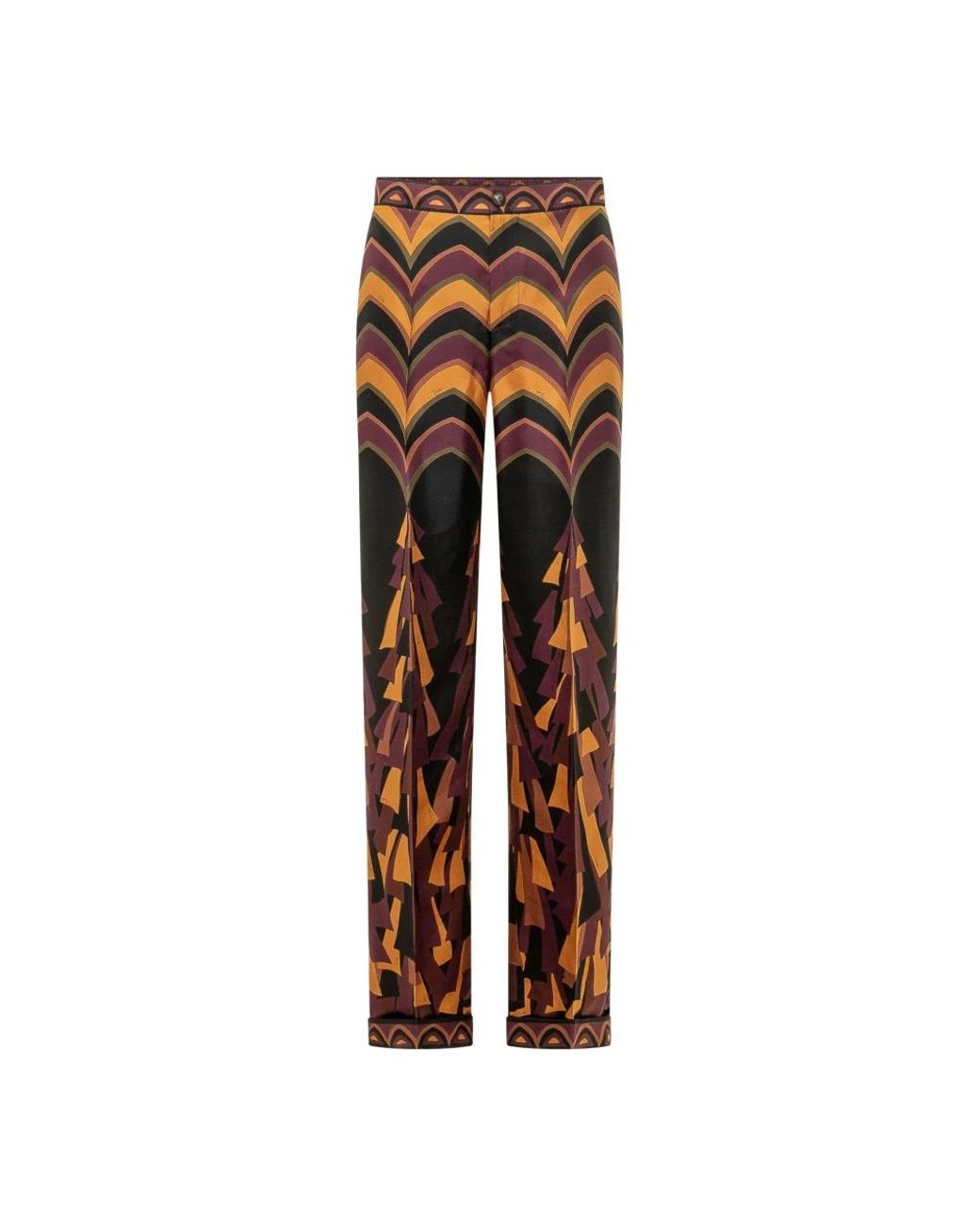 Emilio Pucci Brown Straight Trousers