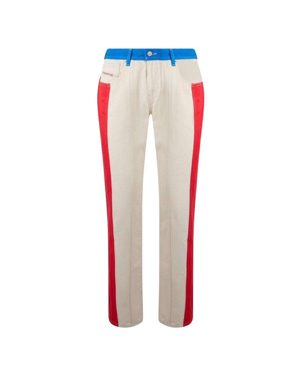 DIESEL Red Straight Jeans