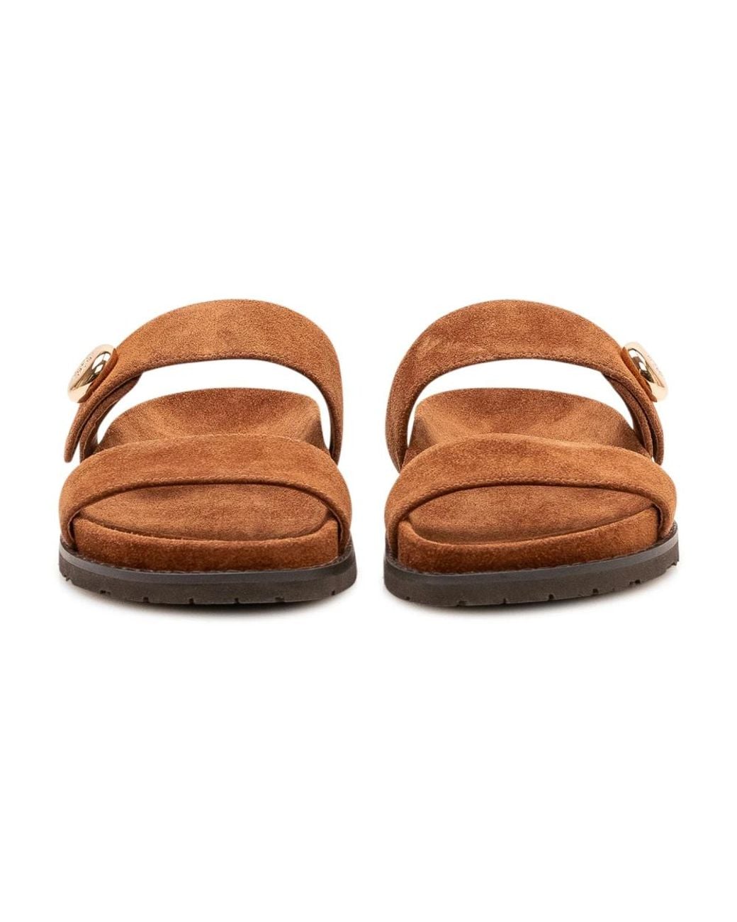 Tory Burch Brown Sliders