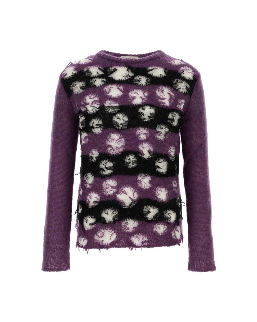 NAMACHEKO Purple Round-Neck Knitwear for men