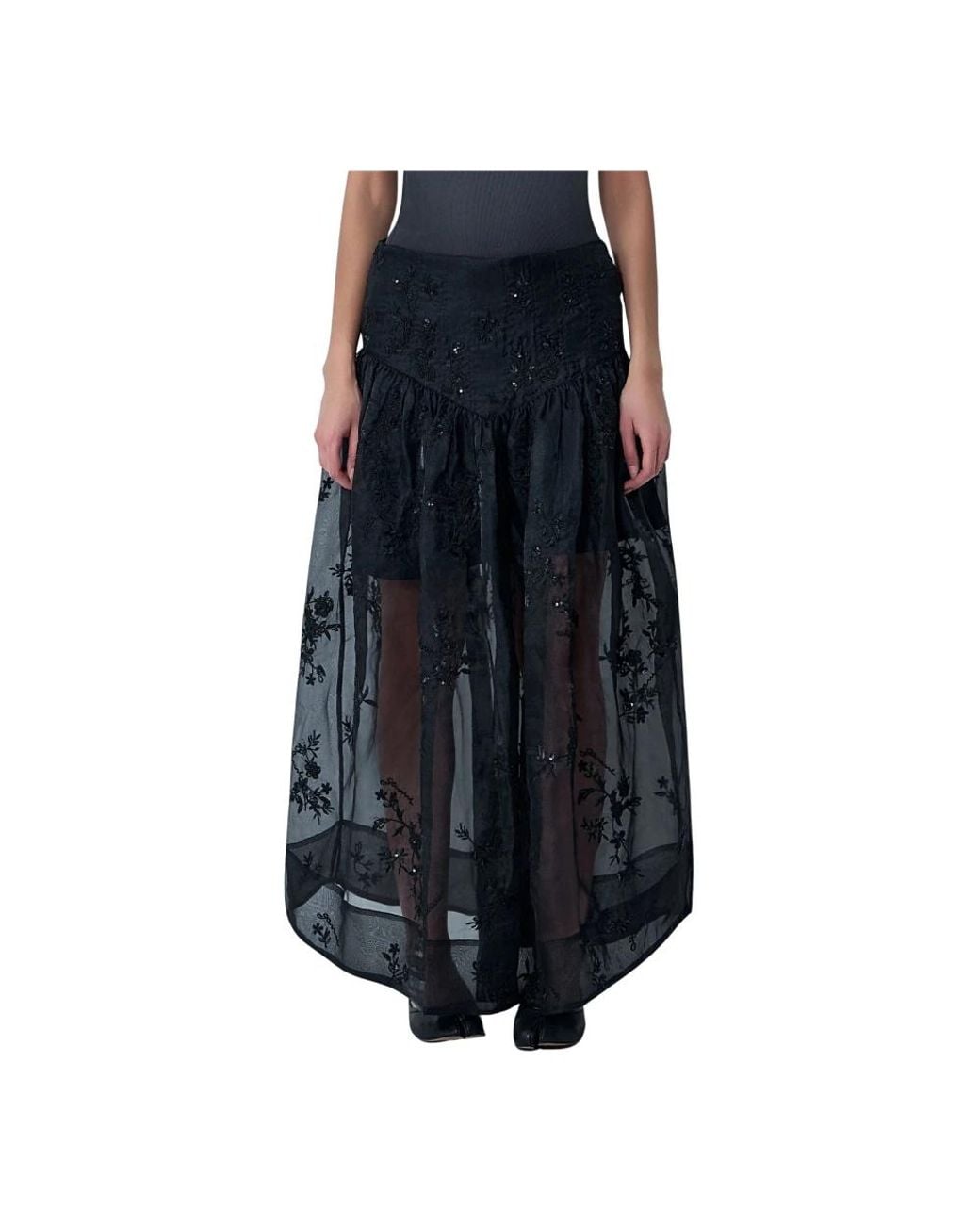 Ganni Blue Maxi Skirts