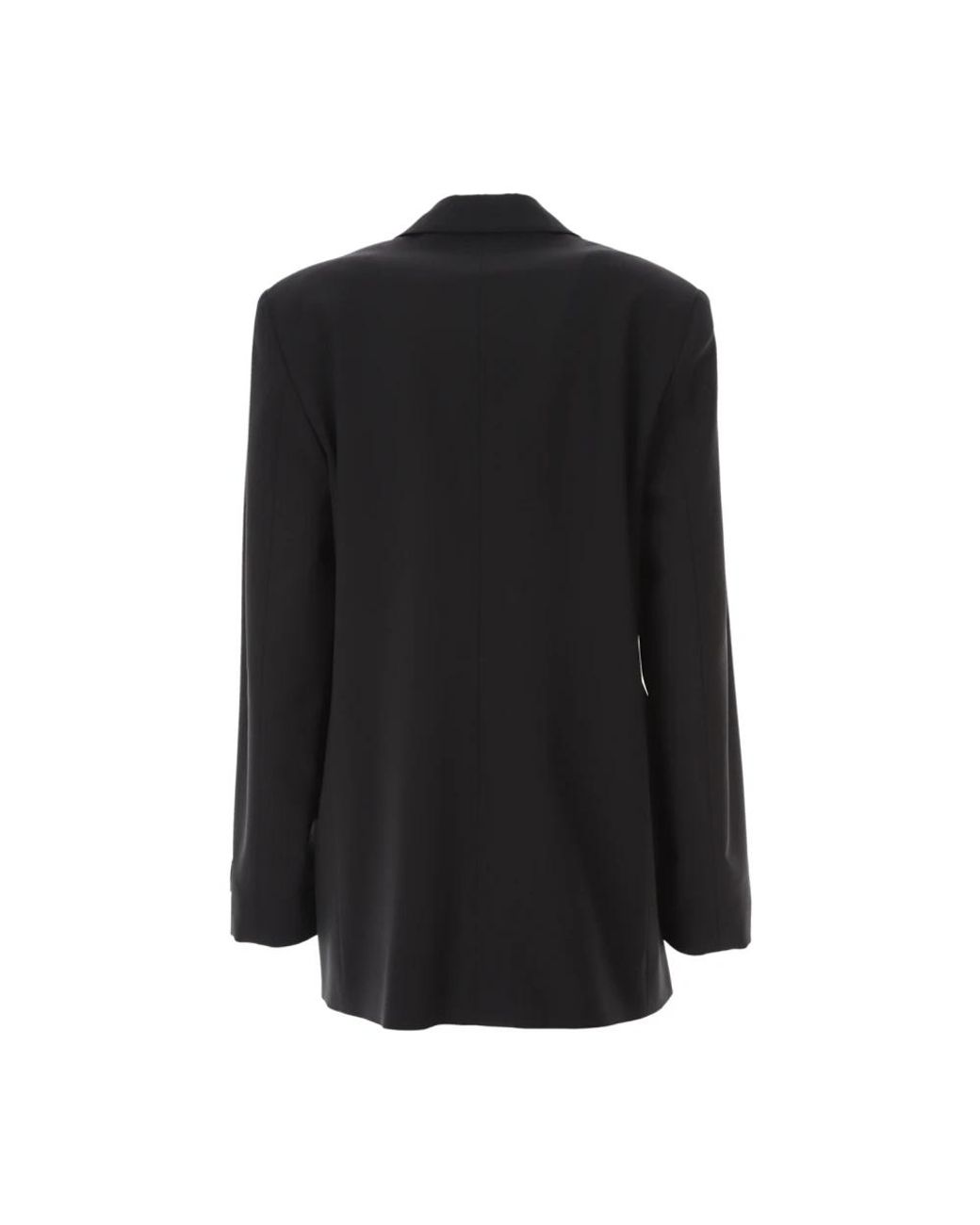 MSGM Black Zweireihiger Blazer