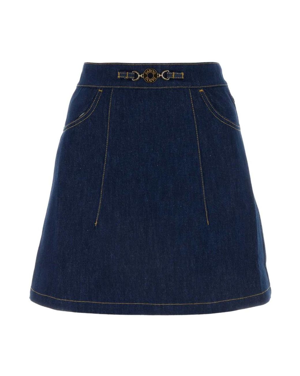 Patou Blue Denim Skirts