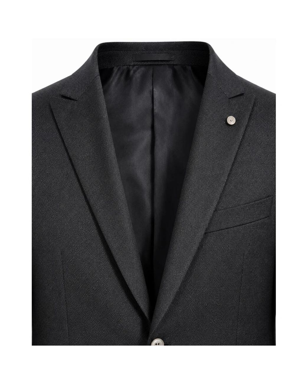Luigi Bianchi Black Single Breasted Suits for men