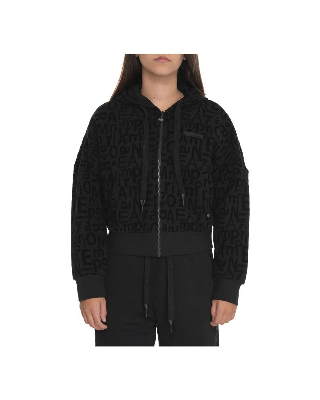 EA7 Black Zip-Throughs